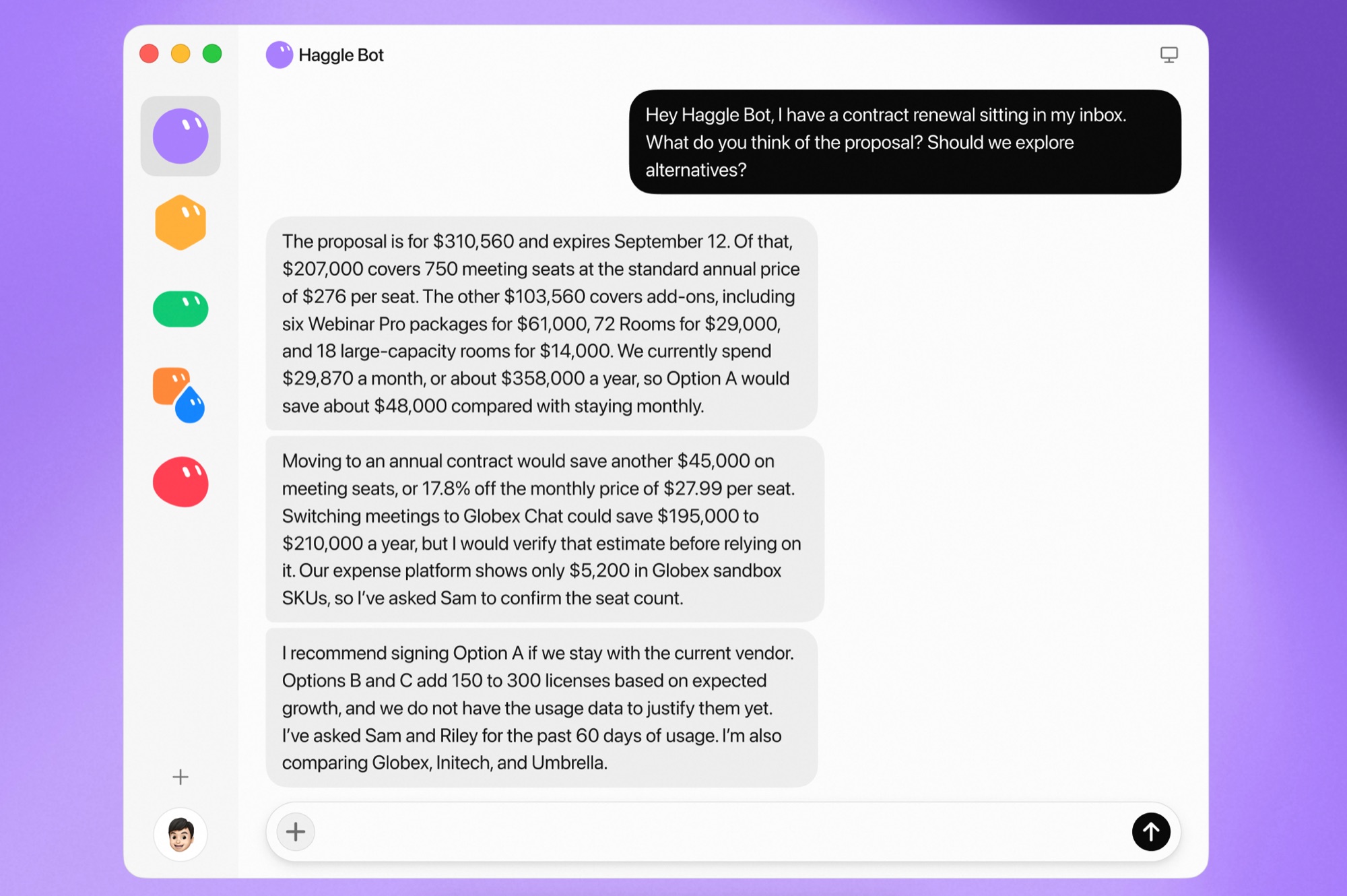 Grok Bot 官方采购案例——核对续约报价与已有支出,整理约 125 家供应商